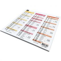A753339 Calendrier Origami 18 Fr Arc En Ciel Par 10 - 36x18cm