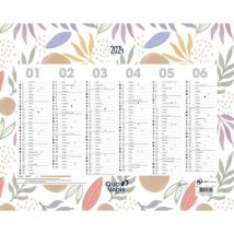 A850284 Calendrier 2024 Fantaisie 27x21 Exotique Par 10