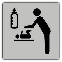Pictogramme Iso 7001 Symbole Relais-bebe 90x 90 Mm