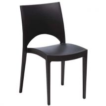 Chaise June En Polypropylène Coqcol.:noir Ass. L:48 Cm