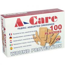 Pansements Assortiment 6 Tailles Tissu Sans Latex Boîte 100