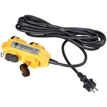 Rallonge 5m Avec Bloc 4 Prises A Clapet H07rn F 3g25