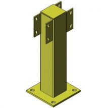 Support De Milieu Pour Rail Poids:10 Kg L Ht:200 Mm