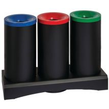Medial - Poubelle écologique Trisù anti-feu 3x70L - Multicolore - Tri sélectif facile