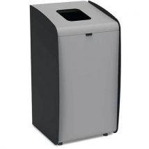 Borne À Déchets Modulaire Roxy - Gris-noir - 80 L