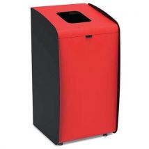 Borne À Déchets Modulaire Roxy - Rouge - 80 L