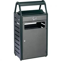 Cendrier Corbeille Acier Ginevra - 48 L - Vert