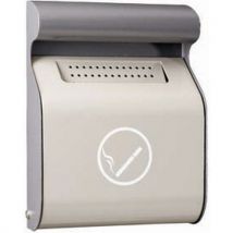 Cendrier Mural Acier Galvanisé 15 L - Gris Clair