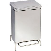 Medial - Poubelle à pédale Contimar Fix - 70 L Gris - Métal Acier - Robuste et Pratique