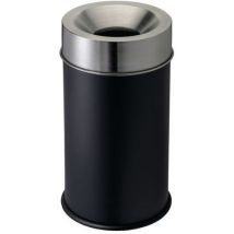 Medial - Corbeille anti-feu Grisù Vip 90 L Noir/Gris - Métal Acier - Sécurité Incendie - Intérieur/Extérieur
