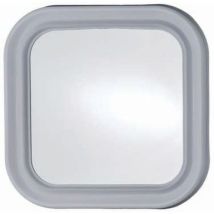 Medial - Miroir Carré ABS Blanc - 460x460 mm - Verre ABS Durable - Salle de Bain