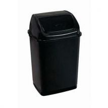 Poubelle D'extérieur À Couvercle Basculant Rif Basic - Noir - 35 L