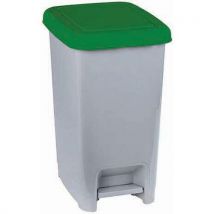 Poubelle À Pédale Avec Couvercle Coloré - Vert