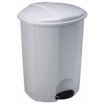Poubelle À Pédale Esa Polypropylène - Blanc - 30 L