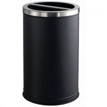Poubelle Tri Sélectif Station Duo - Noir - 2x50 L