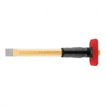 Burin Plat Avec Protege Mains 250mm