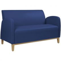 Canapé 2 Places Marsan Pied Hêtre Enduit Pvc Nuit