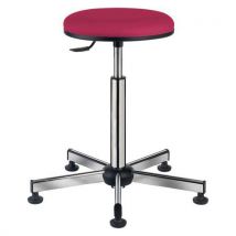 Tabouret Laboratoire Sur Patins Assise Galette Fuchsia