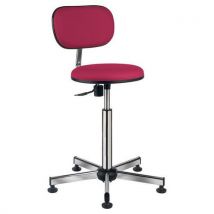 Siège Laboratoire Sur Patins Assise Galette Fuchsia