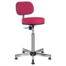 Siège Laboratoire Sur Patins Assise Confort Fuchsia