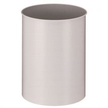 Poubelle Ronde Metal 50l Grise