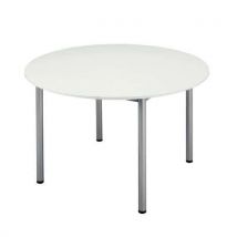Table Ronde Grise Pied Alu Diam 120