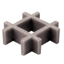 Caillebotis Gris Polyester 1x2m 30x30x30