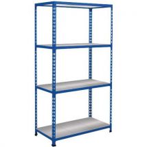 Rayonnage Rapid 2 1980x915x305 4 Tablettes Metal Bleu
