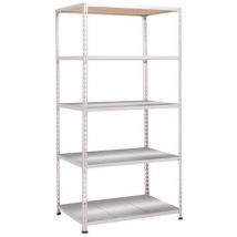 Rayonnage Rapid 2 5 Tablettes Metal 1980x915x305 Gris