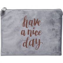 Trousse Plate Velours Ellipse - Couleurs Assorties
