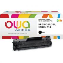 Toner Remanufacturé Canon 713-hp Cb436a - Noir