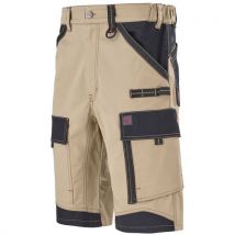 Bermuda De Travail Crusher Beige/noir T0 - Homme