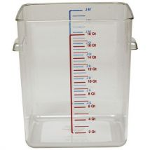 Rubbermaid - Boîte carrée de stockage 17 L transparent