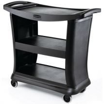 Rubbermaid - Chariot de service noir 9T68