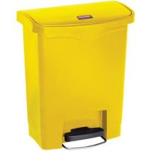 Rubbermaid - Collecteur Slim Jim Step On Front Step plastique 30 L jaune