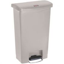 Rubbermaid - Collecteur Slim Jim Step On Front Step Plastique 50 L Beige