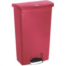 Rubbermaid - Collecteur Slim Jim Step On Front Step Plastique 68 L Rouge