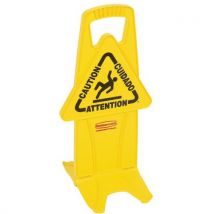 Rubbermaid - Panneau de sécurité stable jaune