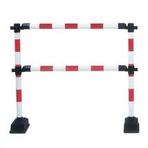 Barriere De 1m Express Avec 2 Lisses De 1m Ro Uge/blanc
