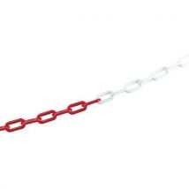 Chaîne De Liaison 25 M Mottez Couleur Blanche Et Rouge