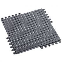 Lot de 8 - Dalle Antifatigue Modulaire De-flex Esd 45cmx45cmx19mm Noir