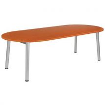 Table De Reunion Oblong 210 Merisier / Pied S Alu