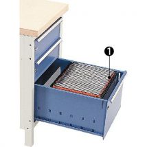 Kind - Lot de 2 Séparations Métal pour Dossiers Suspendus A4 - 2 Compartiments - Pour Tiroir 30cm - Durable et Recyclable