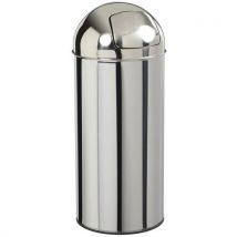Poubelle 45 L À Trappe Push Inox