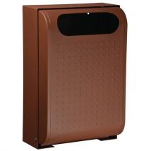 Corbeille D'extérieur 30 L Murale Urbanet Effet Corten
