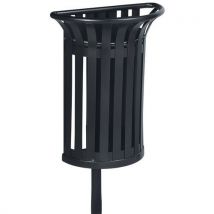 Corbeille 35 L Tulipe Fixation Sur Poteau