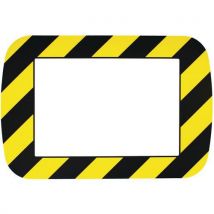 Autocollant Marquage Au Sol Cadre A4 Jaune Et Noir