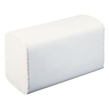 Essuie-mains pliés en V Blanc - Ouate de cellulose 2 plis - 250 feuilles/paquet - Éco-responsable et alimentaire
