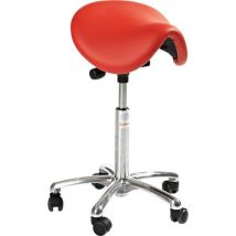 Global Professional Seating - Siège Dalton Easy seat - Rouge - Assise réglable 49-62 cm - 110 kg - Mobilier d'atelier