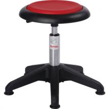 Tabouret Micro Octopus-imitation Cuir-medium-patin-rouge